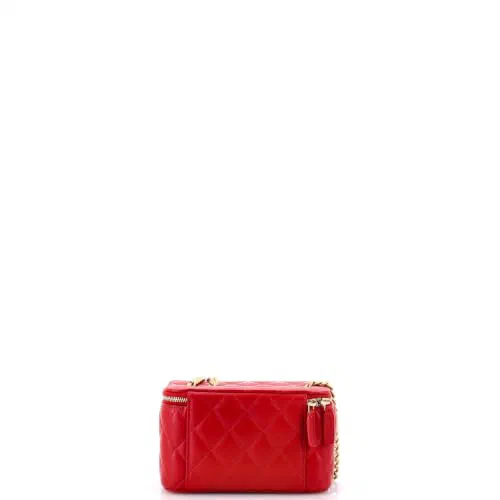Chanel, Pre-Loved All Slide Long Vanity Case with Chain Small — view 3