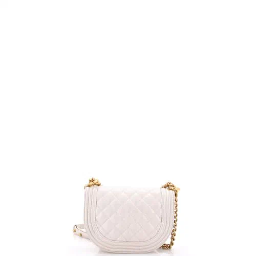 Chanel, Pre-Loved Boy Curved Messenger Bag Small — view 3
