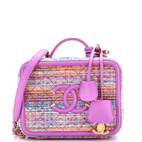 Chanel, Pre-Loved Filigree Vanity Case Medium