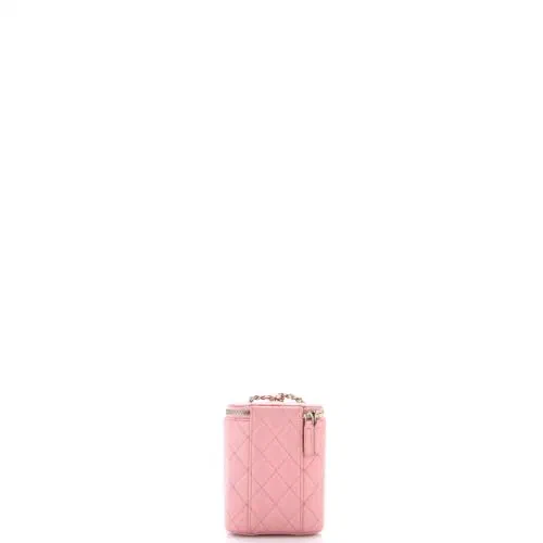 Chanel, Pre-Loved Vertical Classic Vanity Case with Chain Small — view 3