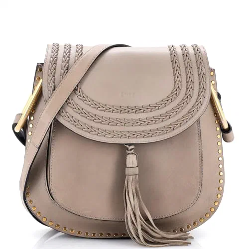 Chloe, Pre-Loved Hudson Handbag Whipstitch Leather Medium