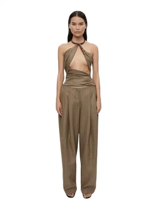 Christopher Esber, Chime Necklace Herringbone Halter Top
