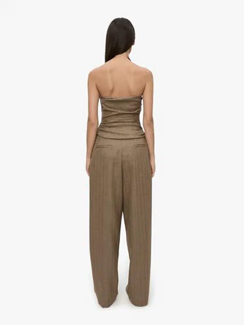 Christopher Esber, Chime Necklace Herringbone Halter Top — view 3