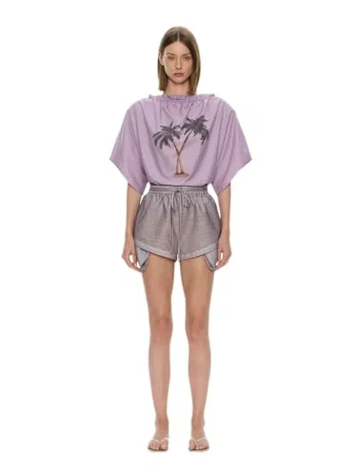 Christopher Esber, Mirage Palm Poplin Bodysuit