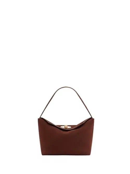 Christopher Esber, Turnlock Suede Mini Shoulder Bag