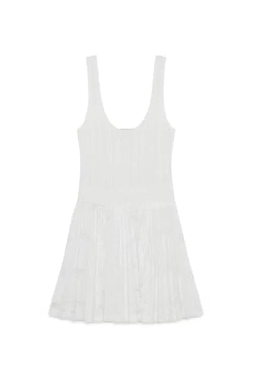 Ellis Knit Lace Mini Dress