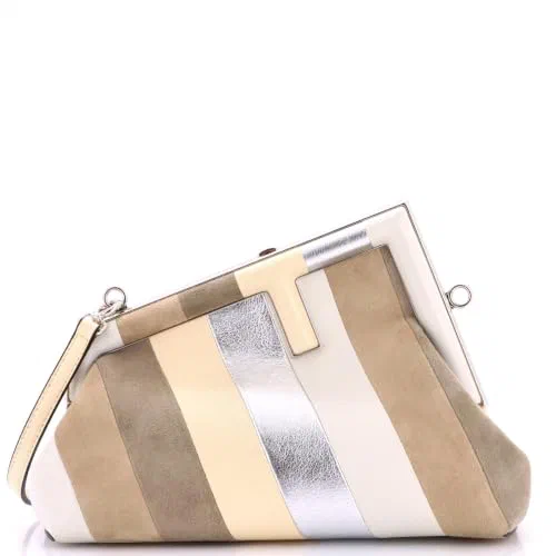 Fendi, Pre-Loved First Bag Leather and Suede Small