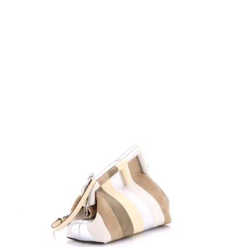 Fendi, Pre-Loved First Bag Leather and Suede Small — view 3