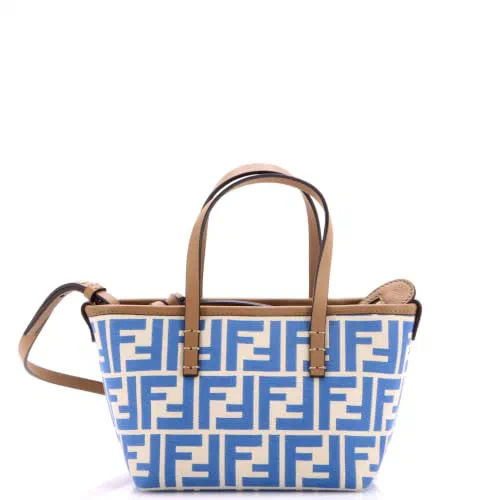 Fendi, Pre-Loved Roll Tote Zucca Jacquard Mini