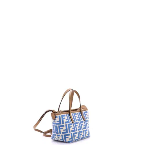 Fendi, Pre-Loved Roll Tote Zucca Jacquard Mini — view 3