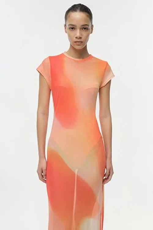 Fia Mesh Midi Dress — view 3