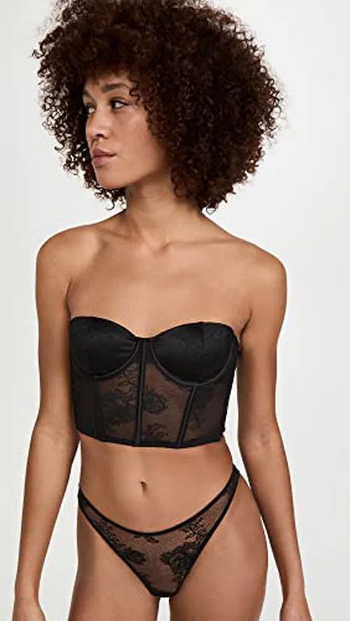 Fleur du Mal Women's Bouquet Lace Cheeky Panties — view 2