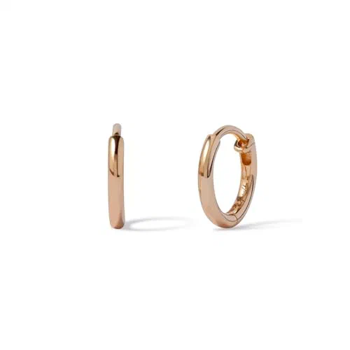 Flight 18ct Yellow Gold Diamond Arrow Hoop Earrings — view 3