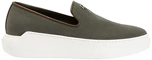Giuseppe Zanotti, Conley Cotton Zip Slip Ons — view 3