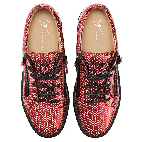 Giuseppe Zanotti, Frankie Laminated Low-Top Sneakers — view 3