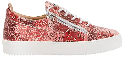 Giuseppe Zanotti, Frankie Low Top Bandana Print Sneakers