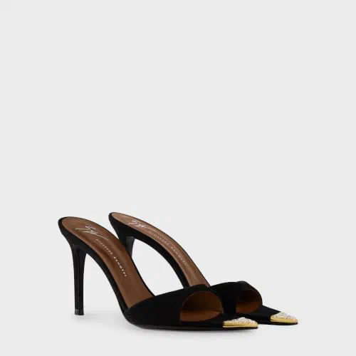 Giuseppe Zanotti, Intriigo Jewelry Mule 90 — view 3