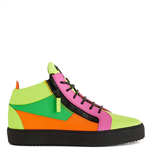 Giuseppe Zanotti, Kriss Neon Multicoloured Mid-Top Sneakers
