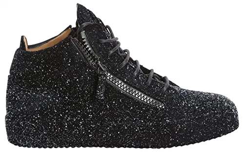 Giuseppe Zanotti, The Unfinished Mid-Top Sneakers Fabric
