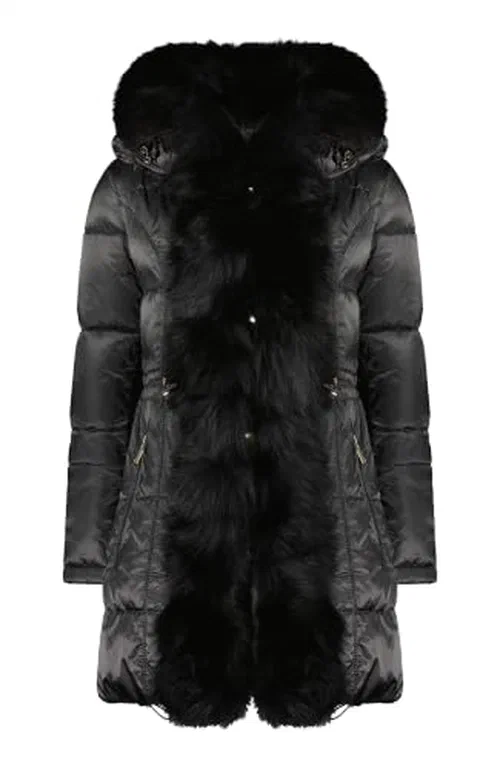 GORSKI, Apres-Ski Jacket with Fox Tuxedo, L