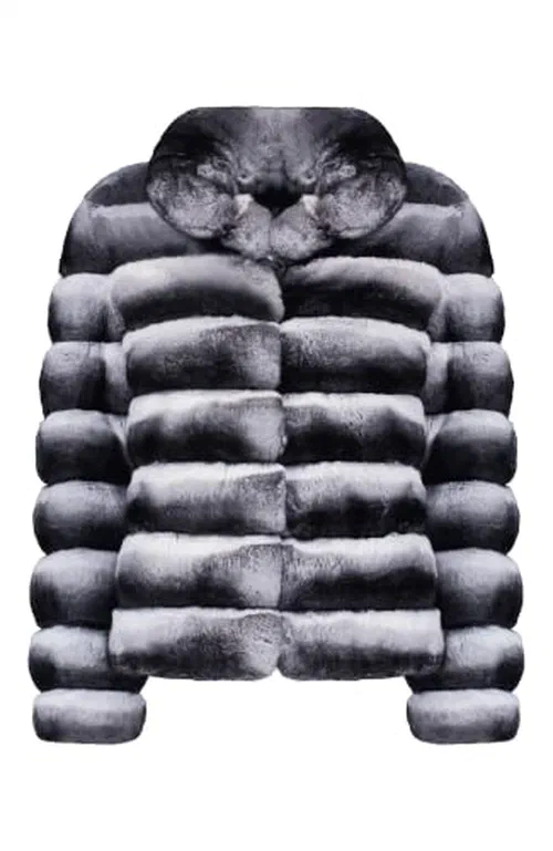 GORSKI, Horizontal Chinchilla Jacket, XS