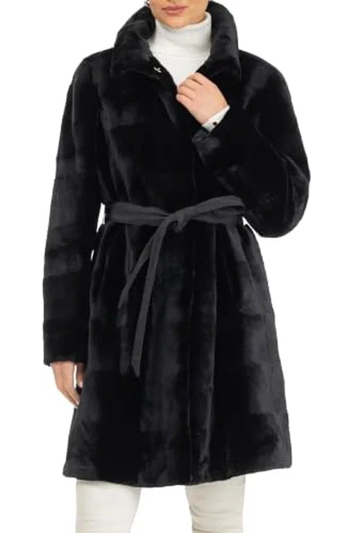 GORSKI, Sheared Mink Stroller Coat Reversible To Silk, S — view 3