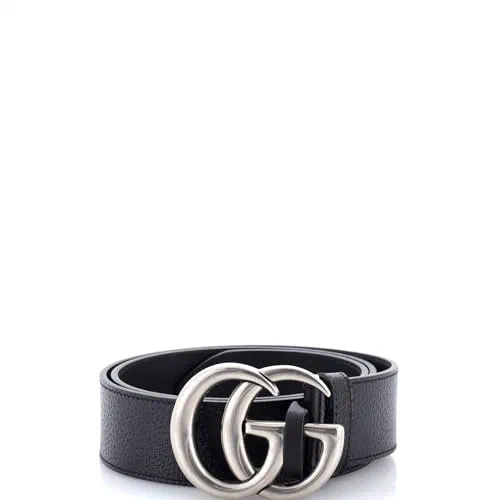 Gucci, Pre-Loved GG Marmont Belt Leather Wide