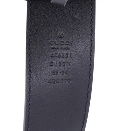 Gucci, Pre-Loved GG Marmont Belt Leather Wide — view 3