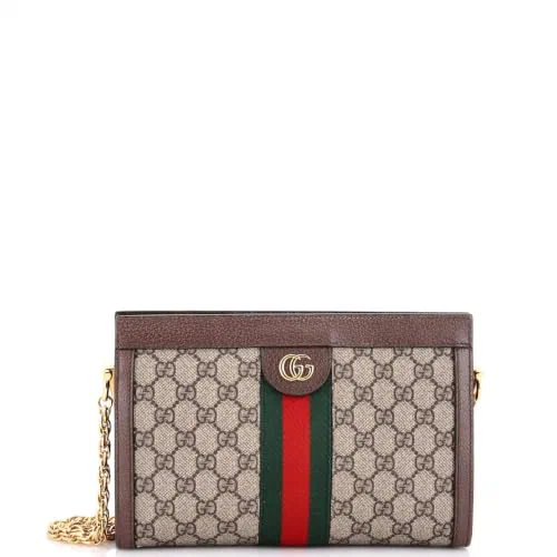 Gucci, Pre-Loved Ophidia Chain Shoulder Bag Small