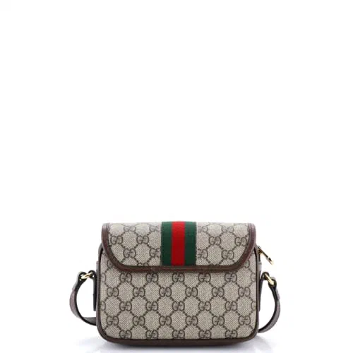 Gucci, Pre-Loved Ophidia Flap Shoulder Bag Mini — view 3