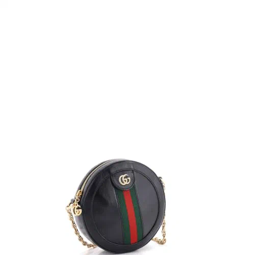 Gucci, Pre-Loved Ophidia Round Shoulder Bag Mini — view 3