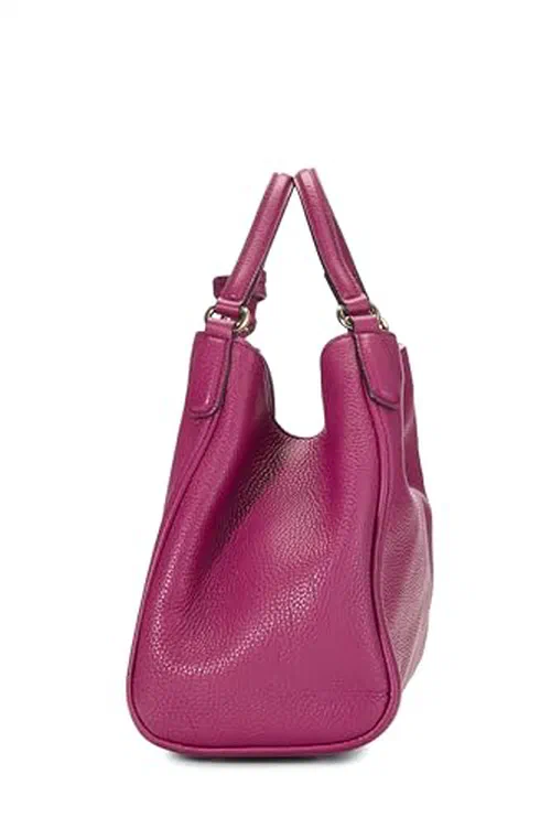 Gucci, Pre-loved Pink Leather Soho Convertible Shoulder Bag Small — view 3