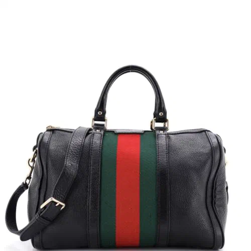 Gucci, Pre-Loved Vintage Web Boston Bag Medium
