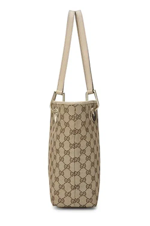 Gucci, Pre-loved White Original GG Canvas Eclipse Bucket Bag — view 3