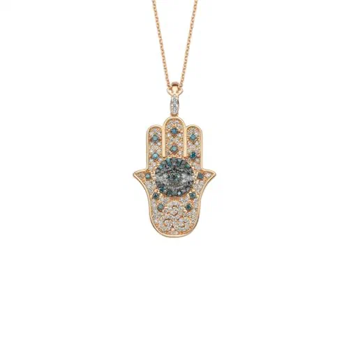 Hamsa 14k Rose Gold Necklace, KL28968