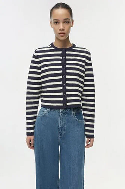 Harland Knit Crewneck Cardigan — view 3