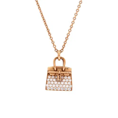 Hermès, Pre-Loved Birkin Amulette NM Pendant Necklace