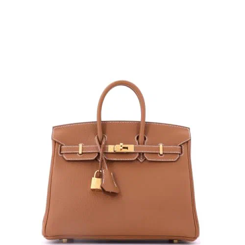 Hermès, Pre-Loved Birkin Handbag 25, Gold