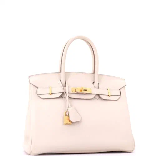 Hermès, Pre-Loved Birkin Handbag 30, Craie — view 3