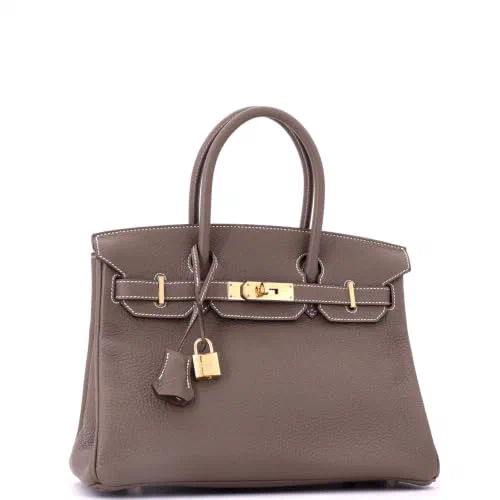 Hermès, Pre-Loved Birkin Handbag 30, Etoupe — view 3