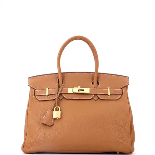 Hermès, Pre-Loved Birkin Handbag 30, Gold — view 3