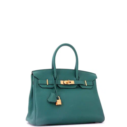 Hermès, Pre-Loved Birkin Handbag 30, Malachite — view 3