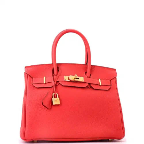 Hermès, Pre-Loved Birkin Handbag 30, Rouge Pivoine — view 3