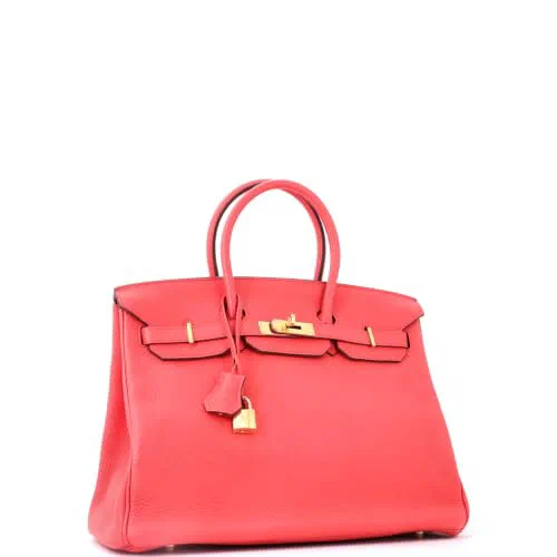 Hermès, Pre-Loved Birkin Handbag 35, Bougainvillier — view 3