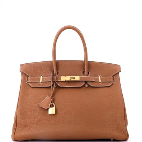 Hermès, Pre-Loved Birkin Handbag 35, Gold
