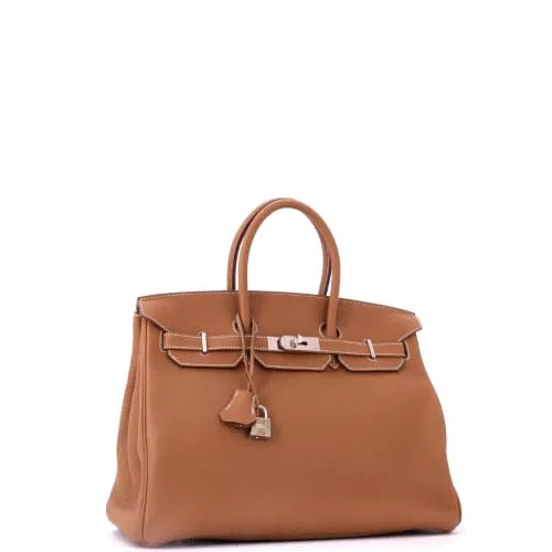 Hermès, Pre-Loved Birkin Handbag 35, Gold — view 3