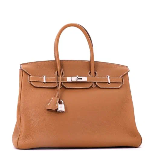 Hermès, Pre-Loved Birkin Handbag 35, Gold — view 3