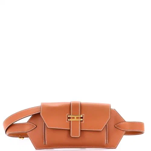 Hermès, Pre-Loved Elan Pocket 24 Belt Bag Swift, Gold