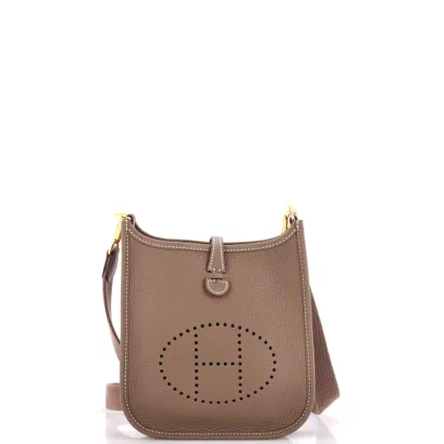 Hermès, Pre-Loved Evelyne Bag Gen III TPM, Etoupe