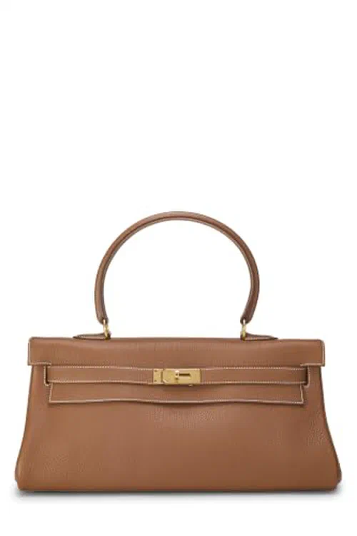 Hermès, Pre-loved Gold Togo JPG Kelly 42